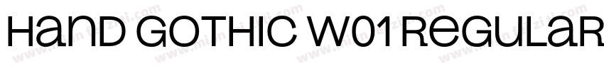 Hand Gothic W01 Regular字体转换